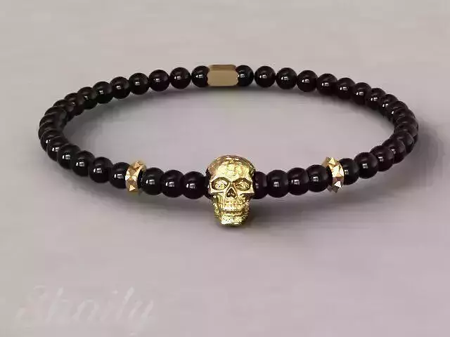 Skull Bracelet 3D print model