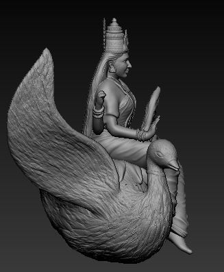 Lakshmi Idol 3D Printable model 4 3D print model_3