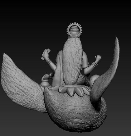 Lakshmi Idol 3D Printable model 4 3D print model_1