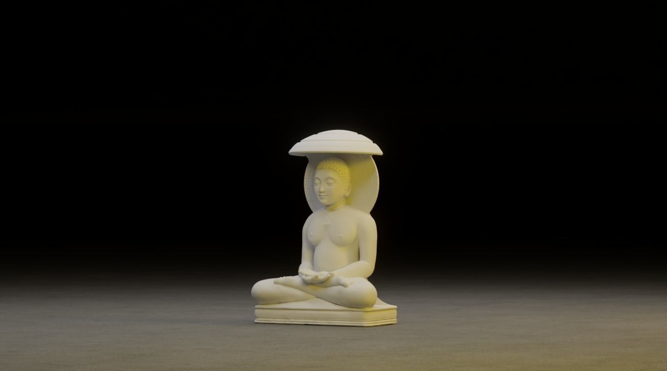 Mahavir Idol 3D Printable model 2 3D print model_15