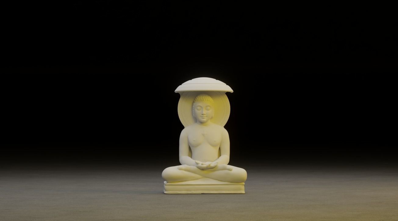 Mahavir Idol 3D Printable model 2 3D print model_9