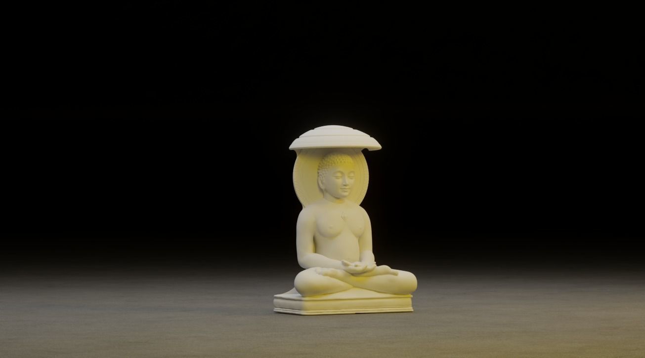 Mahavir Idol 3D Printable model 2 3D print model_2