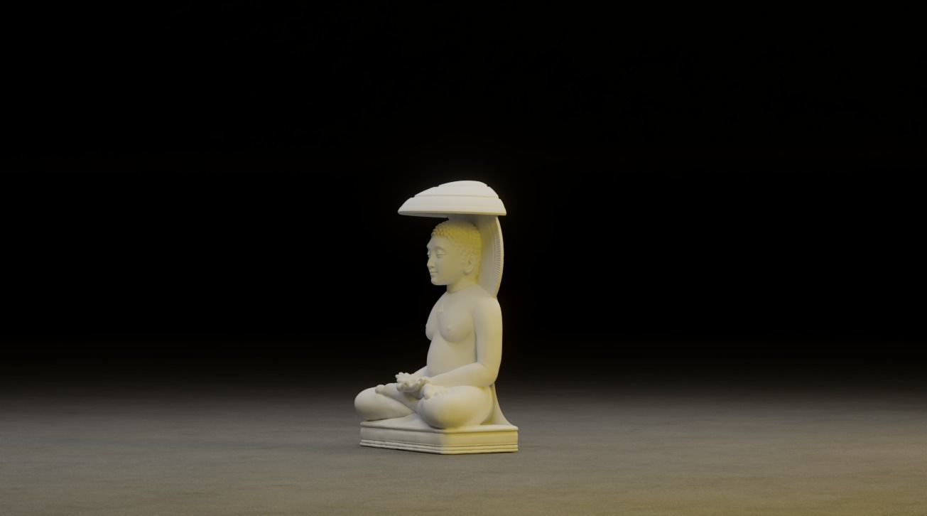 Mahavir Idol 3D Printable model 2 3D print model_1
