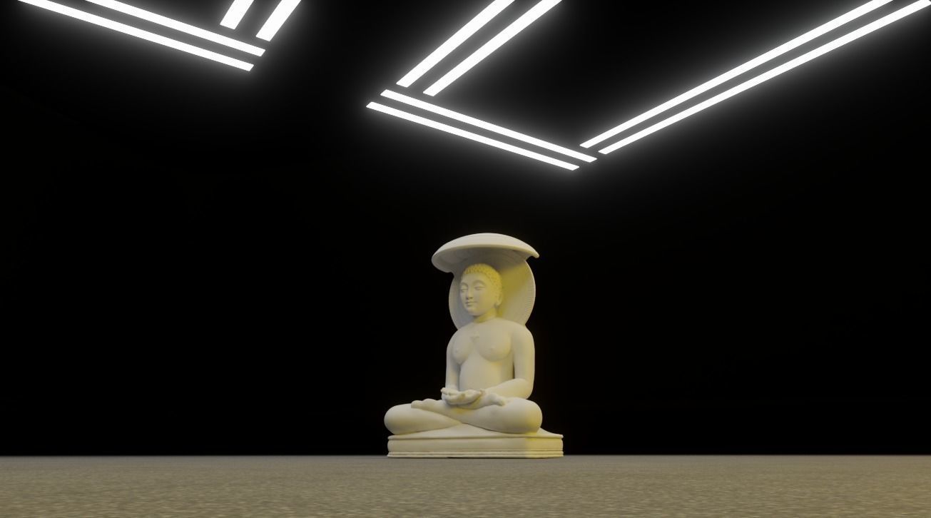 Mahavir Idol 3D Printable model 2 3D print model_16