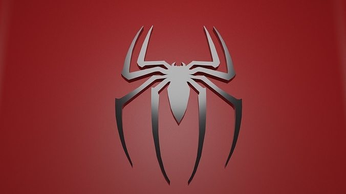Spiderman 2000 logo 3d model 3D model