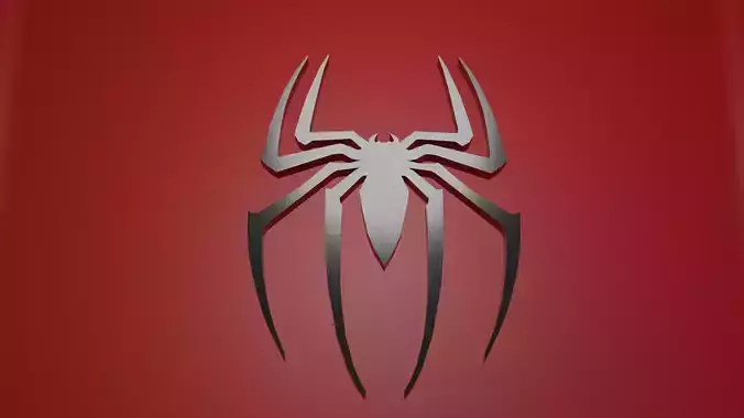 Spiderman 2000 logo 3d model