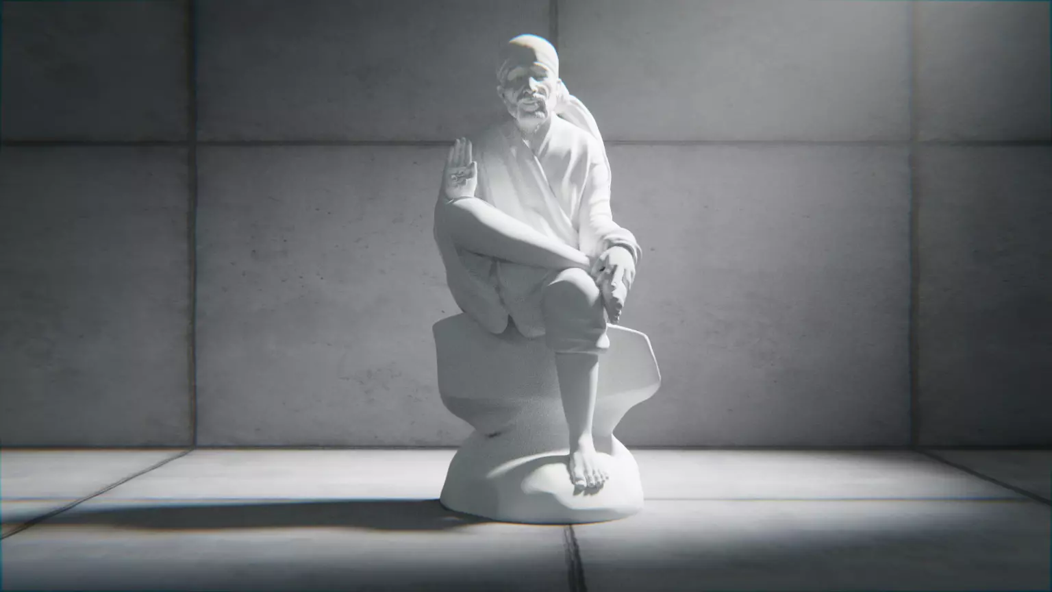 Saibaba Idol 3D Printable model 3D print model