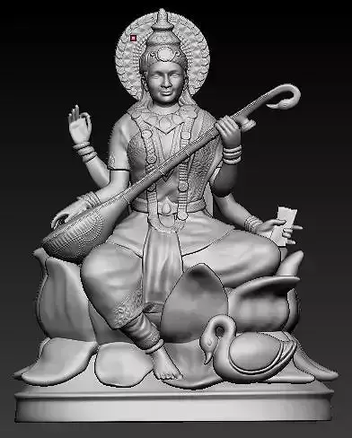 Saraswati Idol 3D Printable model