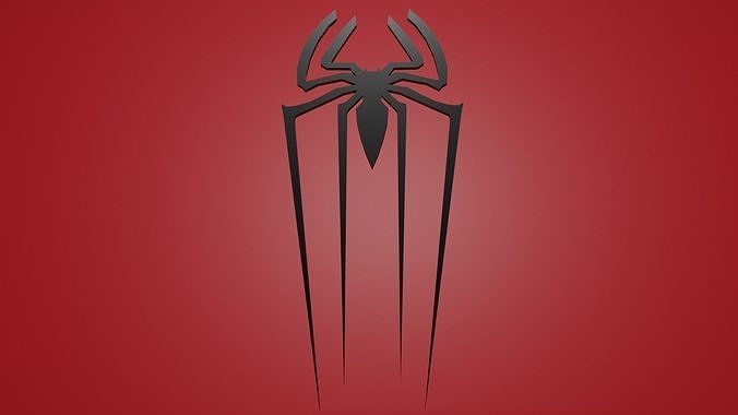 Amazing Spiderman logo 3d model Low-poly 3D model