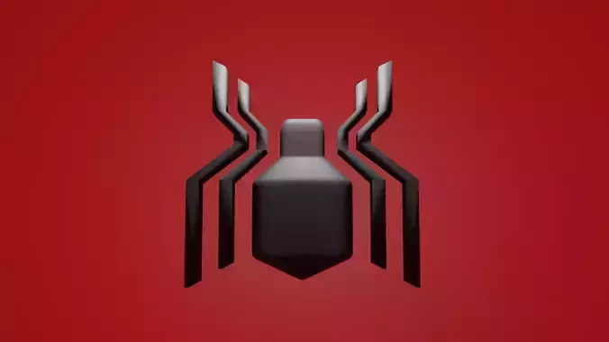 Spiderman far from home 2019 logo 3d model