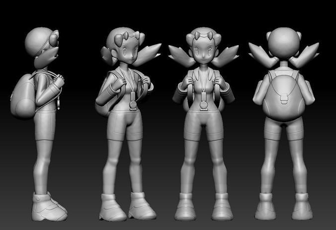 Pokemon Kris - Crystal Free 3D print model