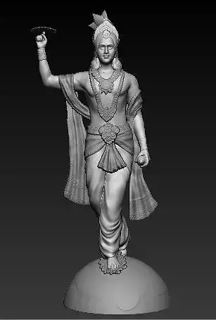 Vishnu Idol 3D Printable model 1
