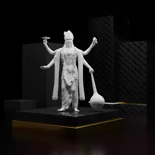 Vishnu Idol 3D Printable model 2