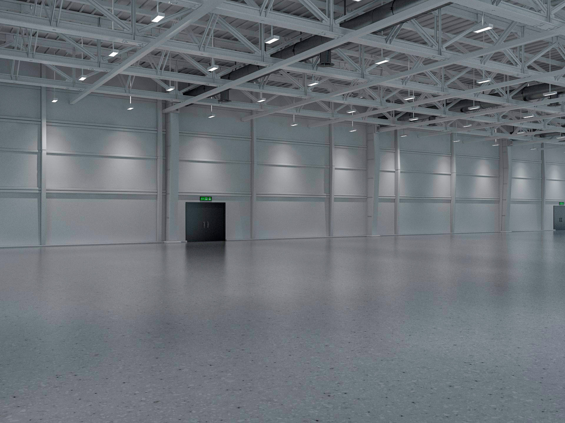 Exhibition Hall interior and exterior 19 3D model_8
