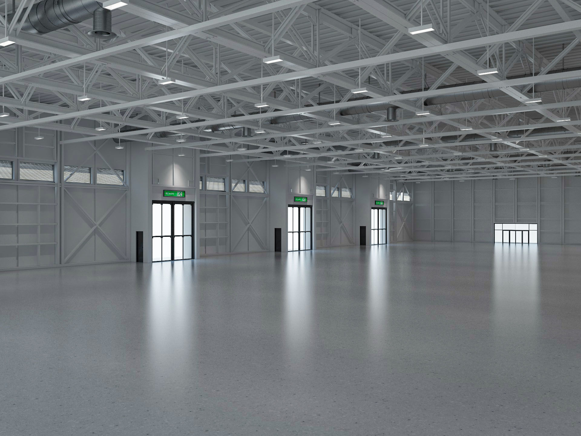 Exhibition Hall interior and exterior 19 3D model_4