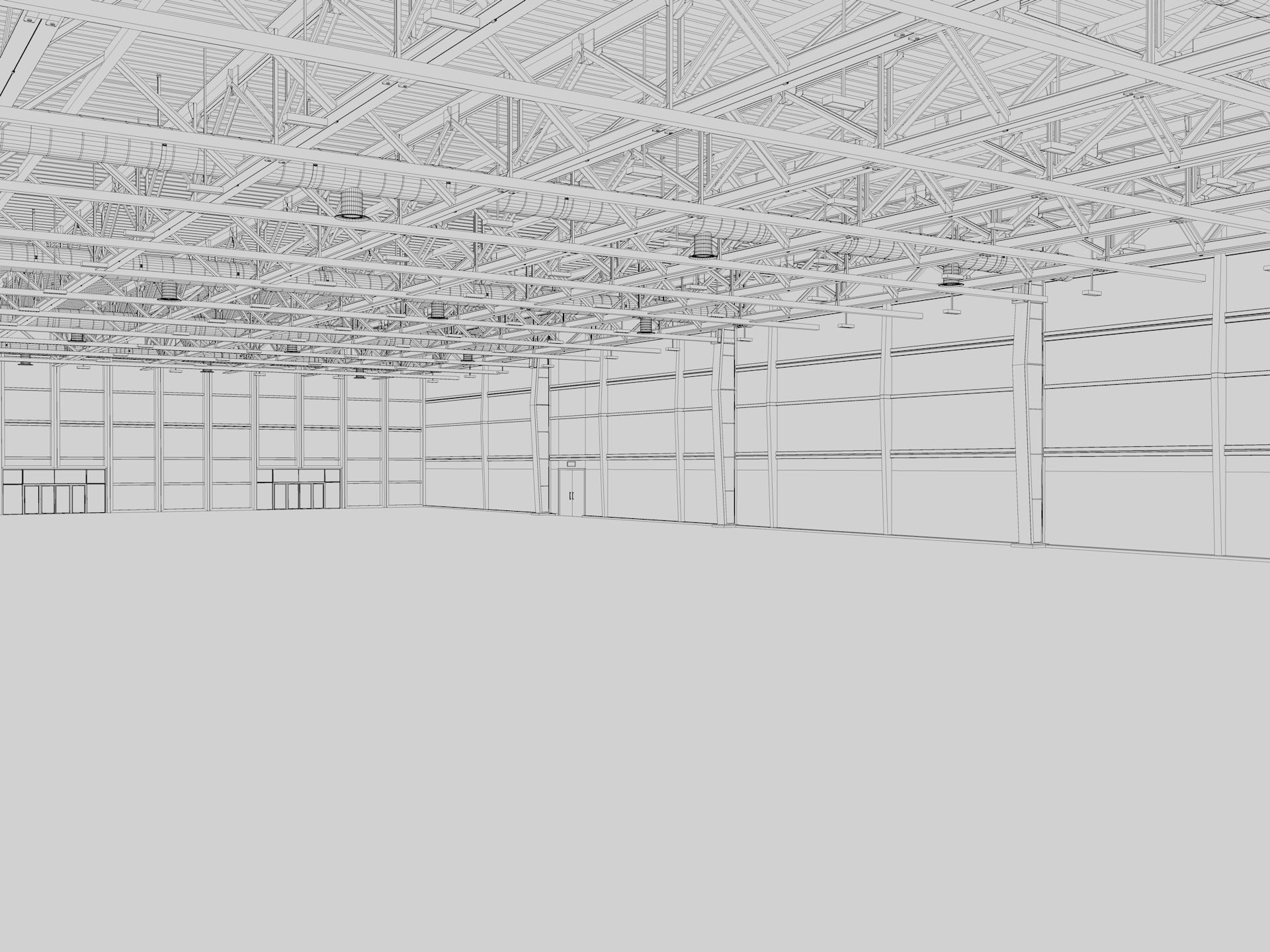Exhibition Hall interior and exterior 19 3D model_16