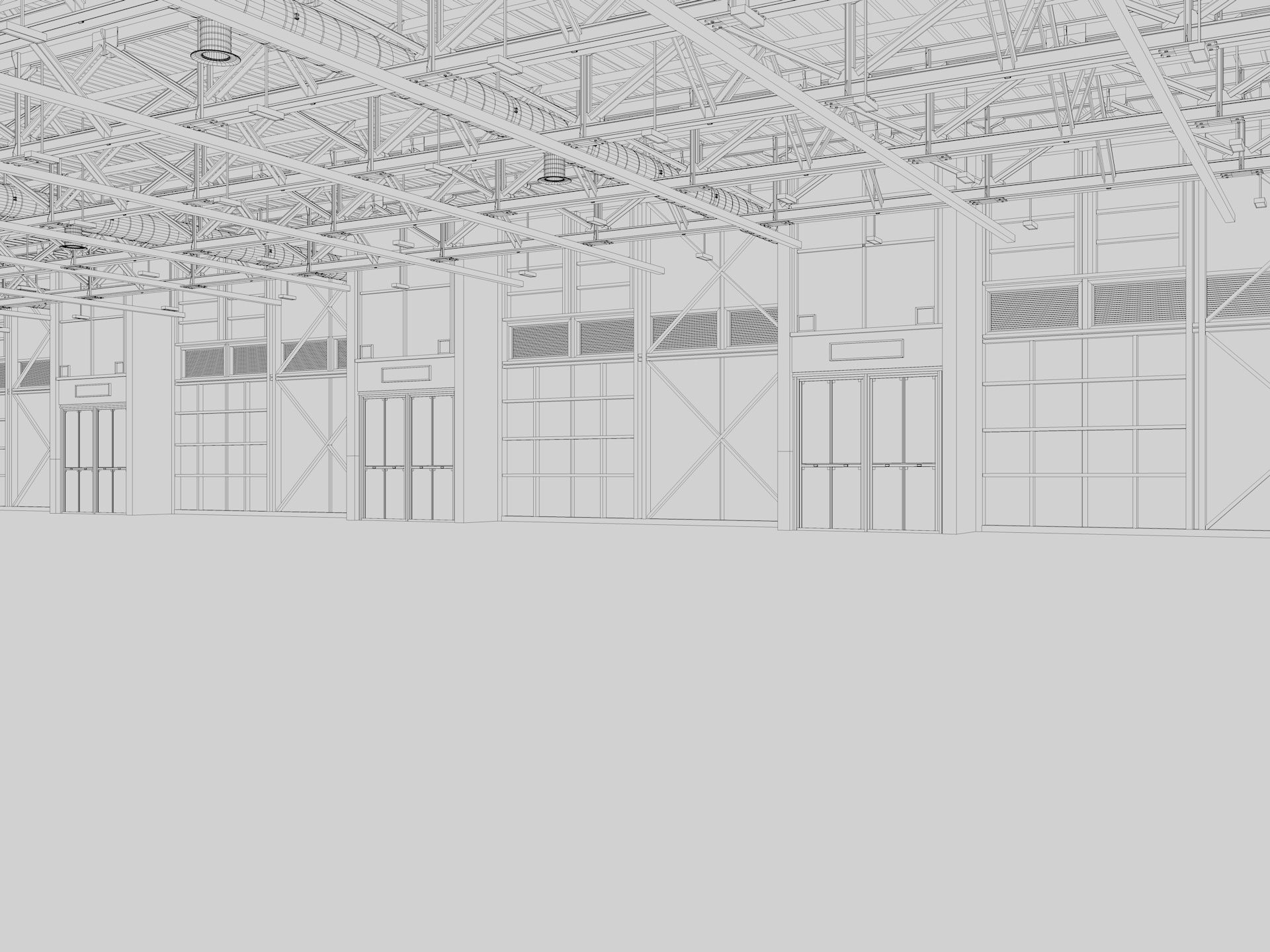Exhibition Hall interior and exterior 19 3D model_19