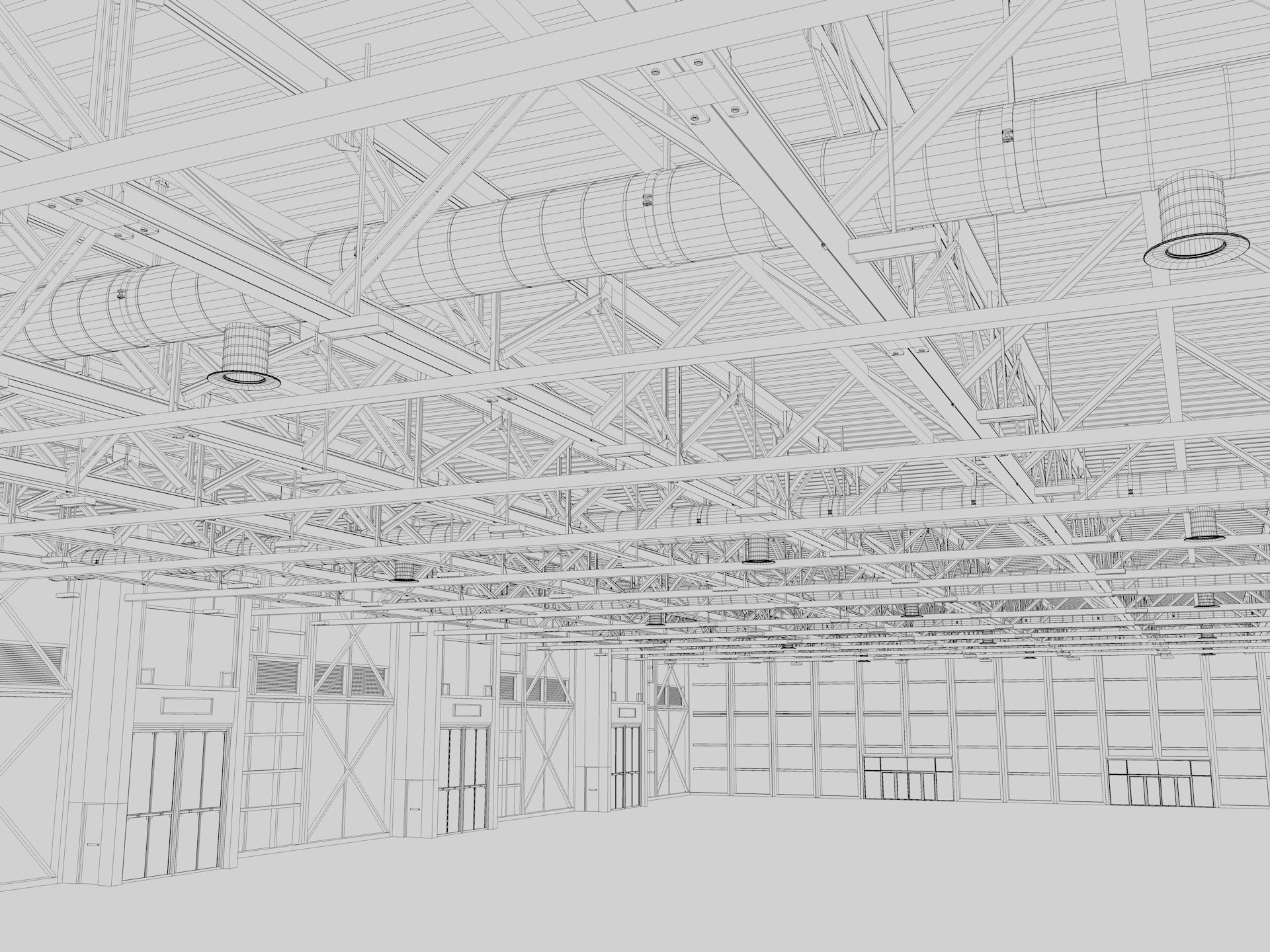 Exhibition Hall interior and exterior 19 3D model_12