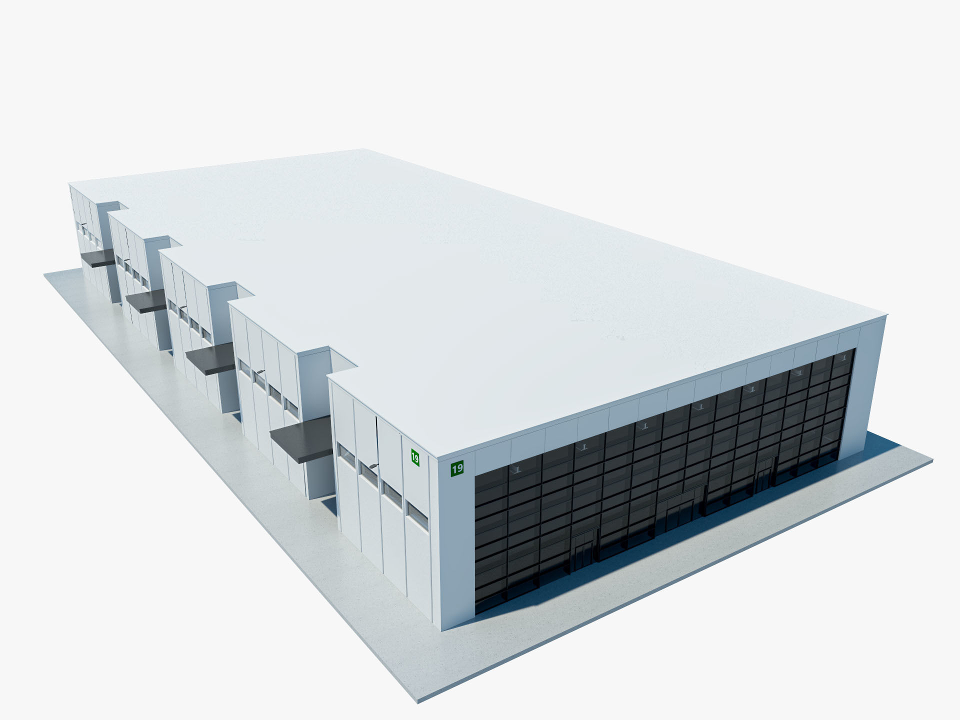 Exhibition Hall interior and exterior 19 3D model_2