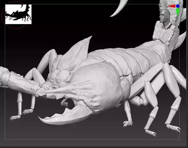 scorpion variation zbrush