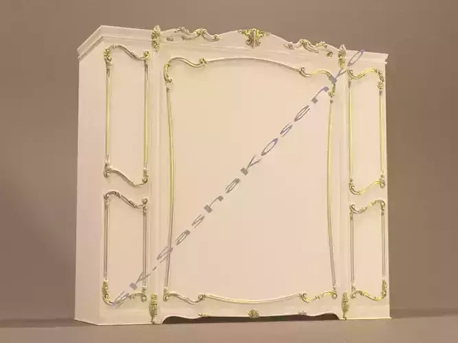  Italian cabinet wardrobe 3d model 