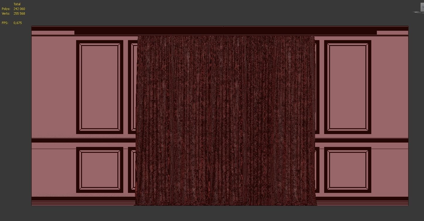 Curtain Set 320 3D model_4
