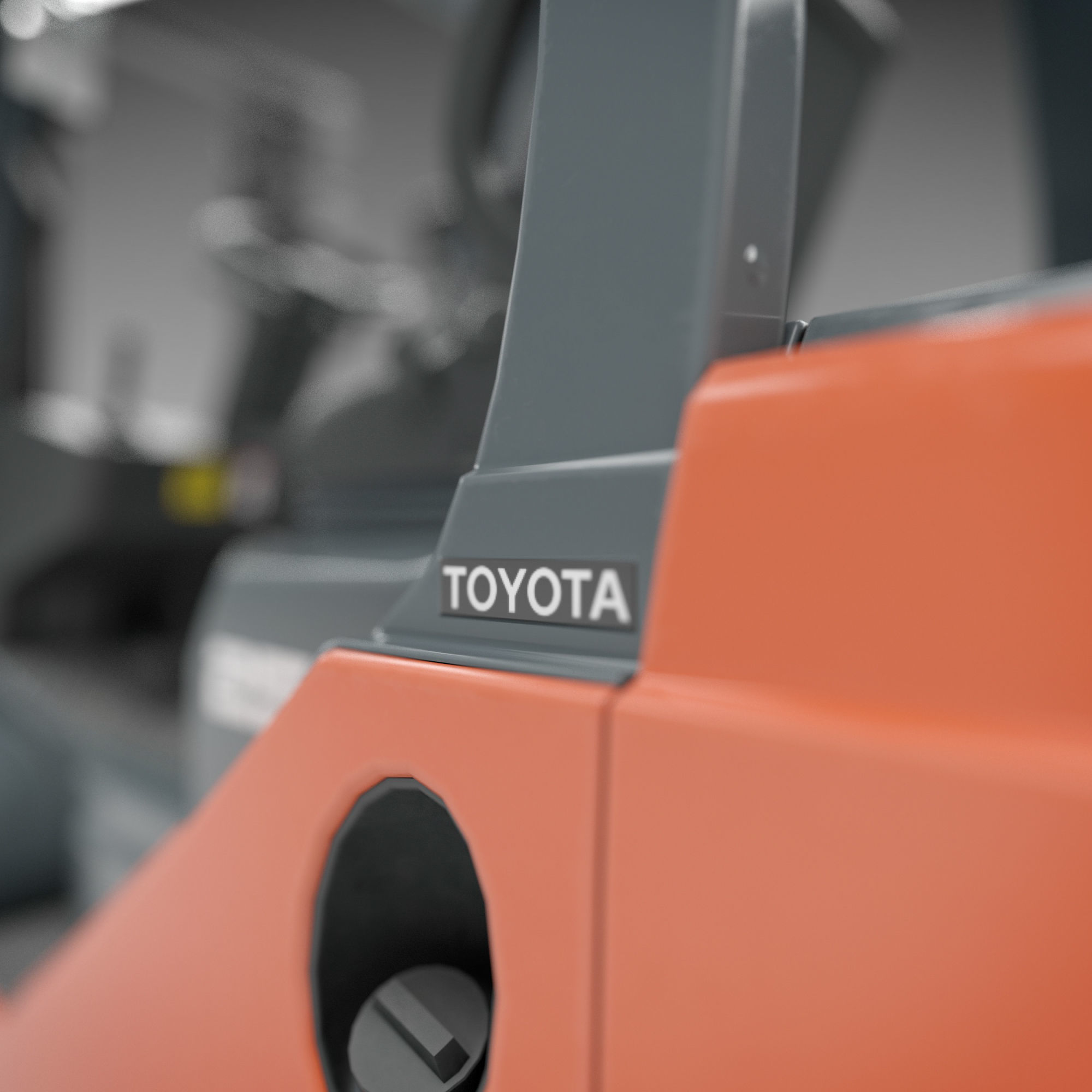Toyota Fork Lift 8FD25 Low-poly 3D model_7
