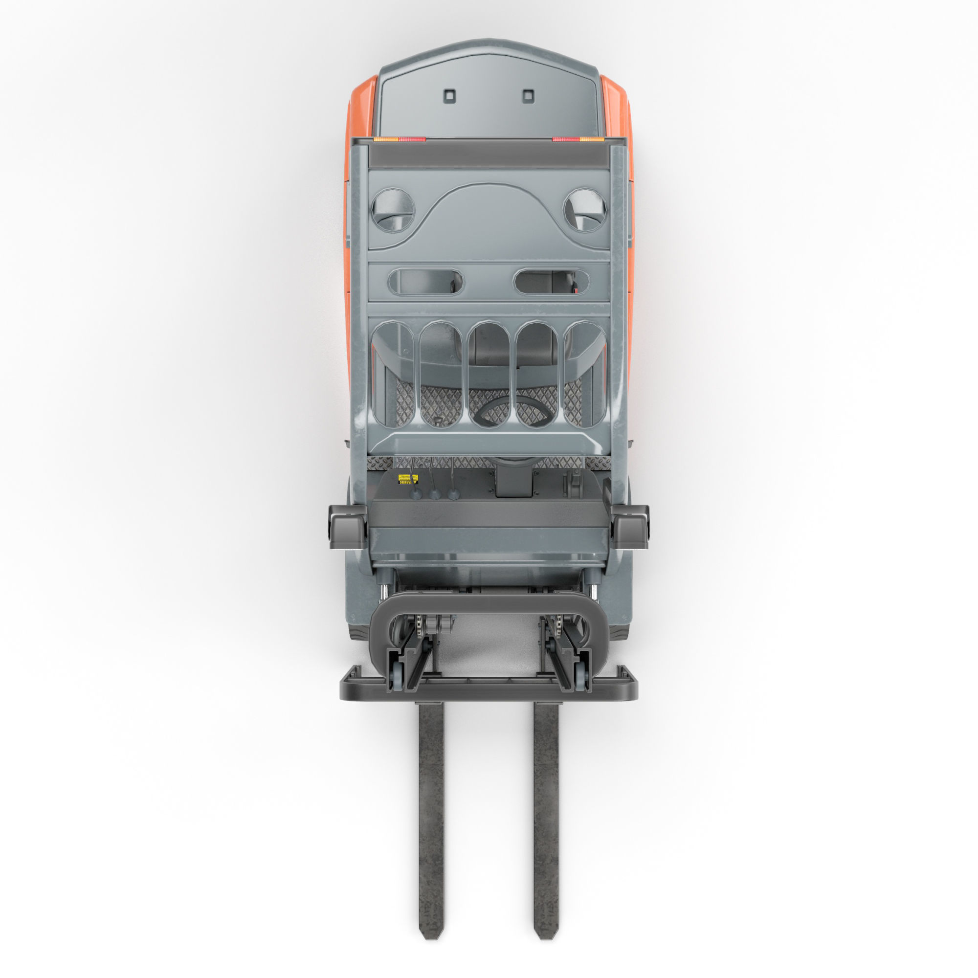 Toyota Fork Lift 8FD25 Low-poly 3D model_2