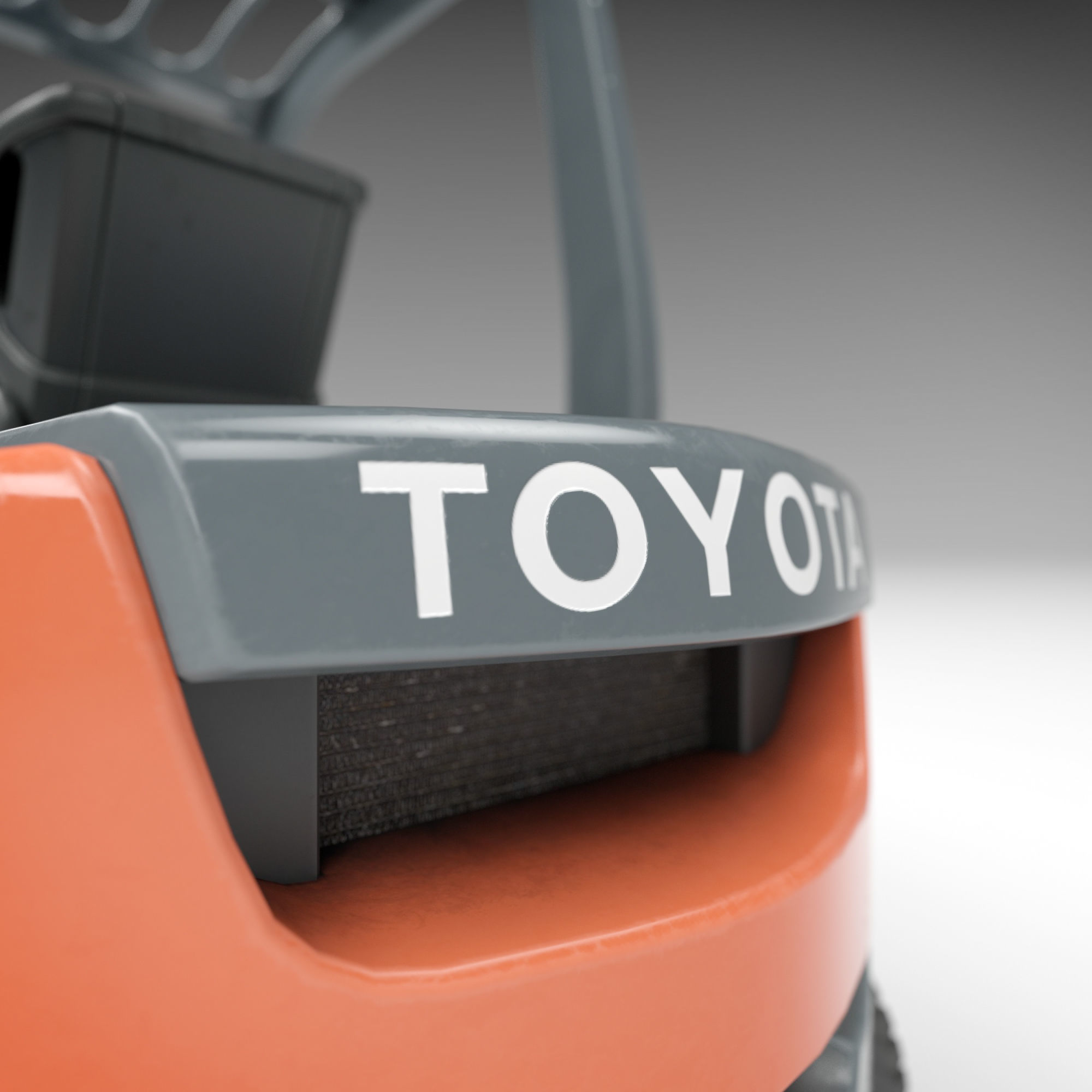 Toyota Fork Lift 8FD25 Low-poly 3D model_5