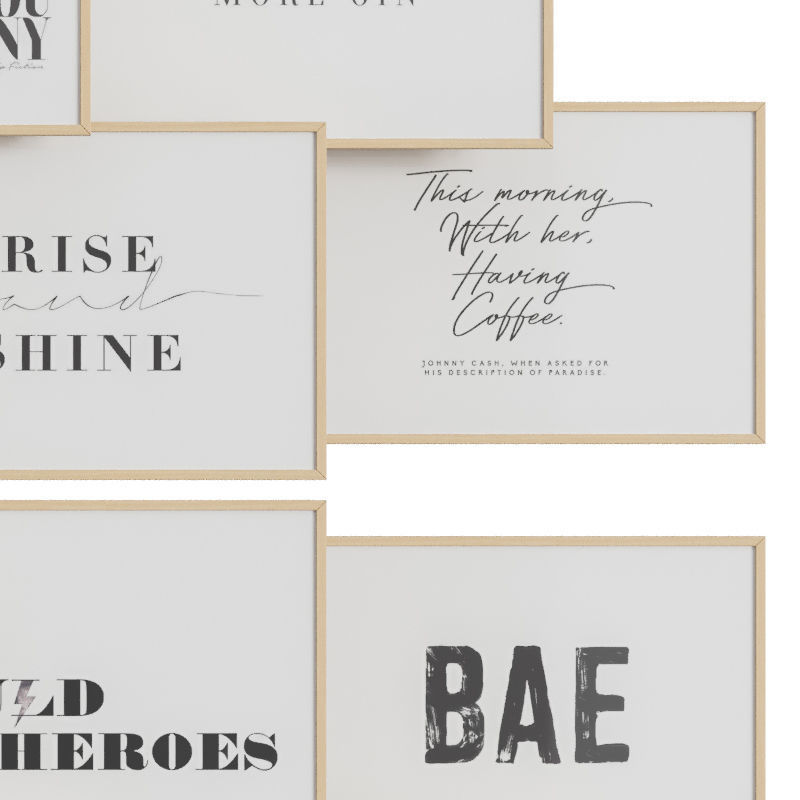 art work set 58 3D model_2