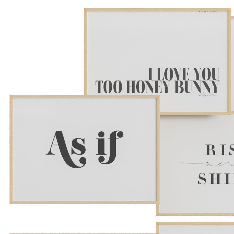 art work set 58 3D model_1