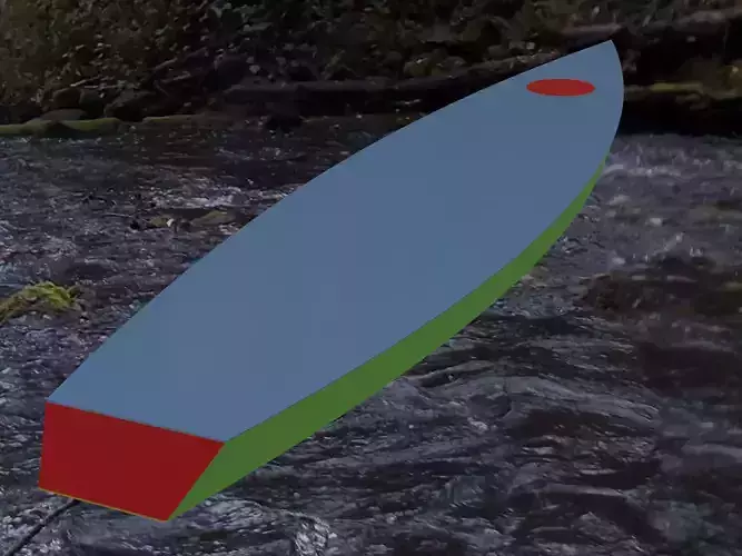 Kaholo paddle board floating in river