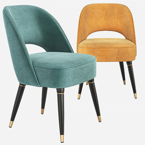 Collins Dining Chair Essential Home 3D model 2