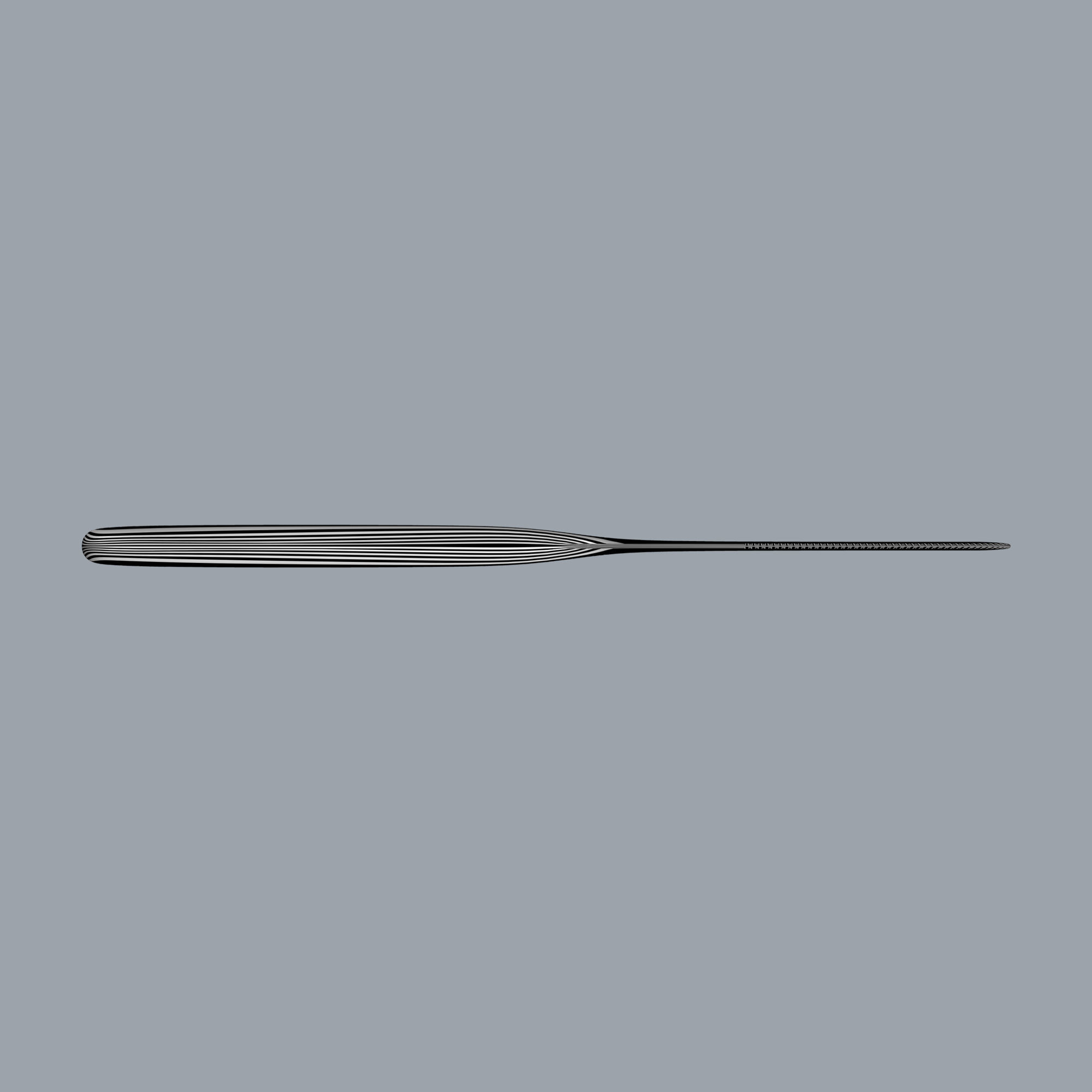 Knife stainless steel fork 3D model_7