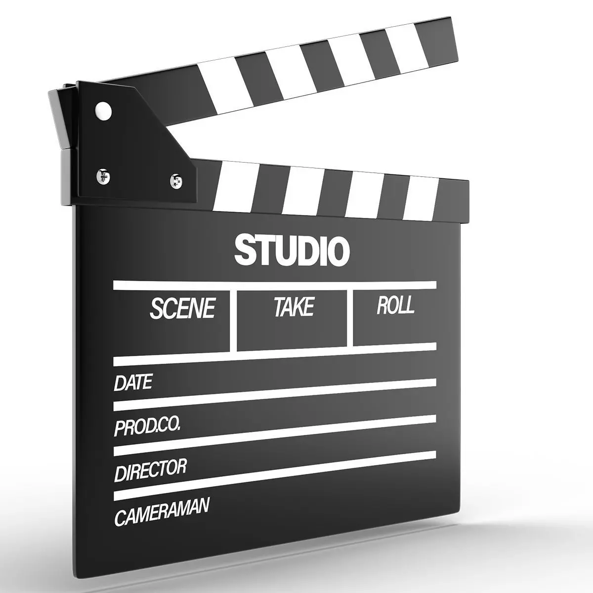 Clapper Board Low-poly 3D model