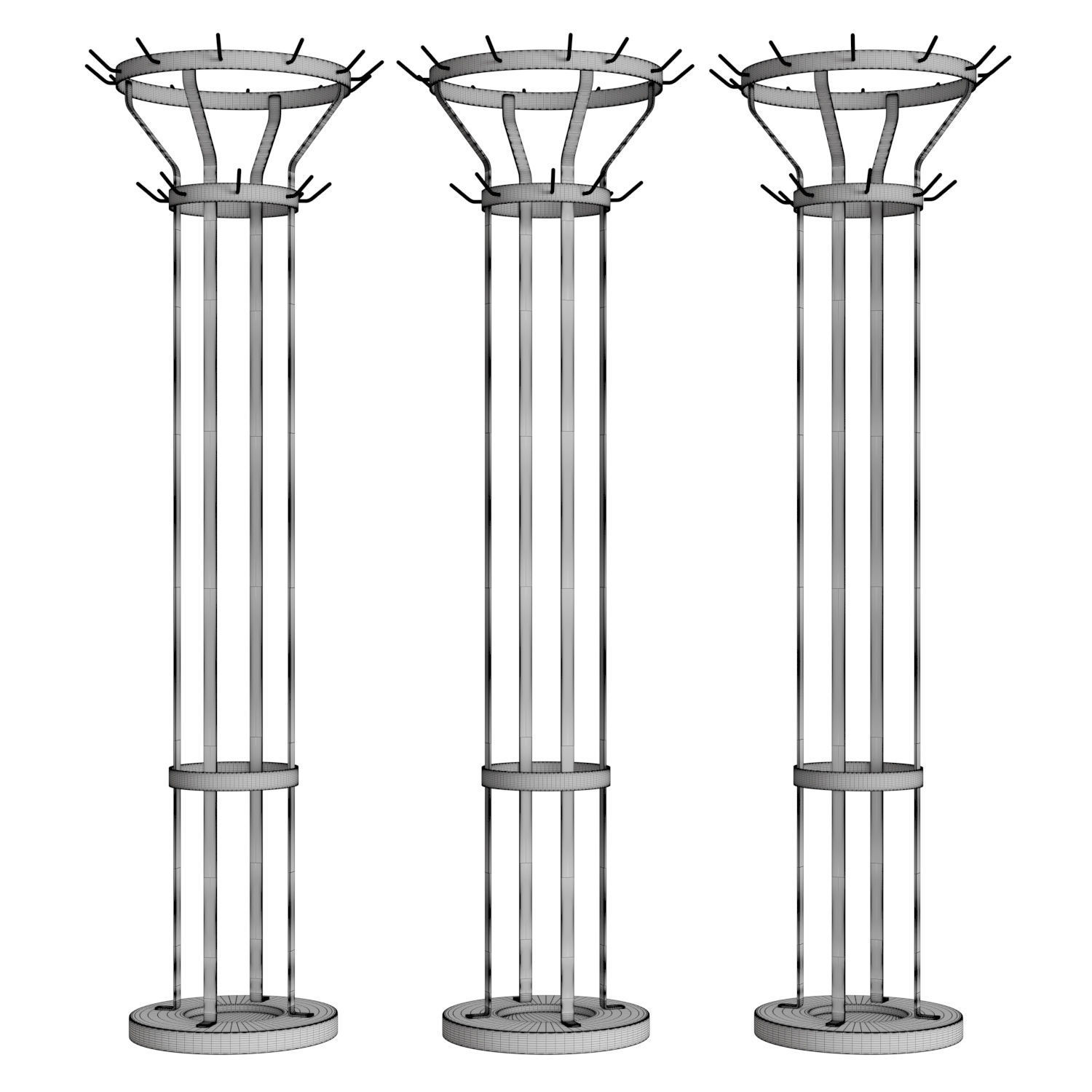 Marcel Coat Stand Floor Standing 3D model_4