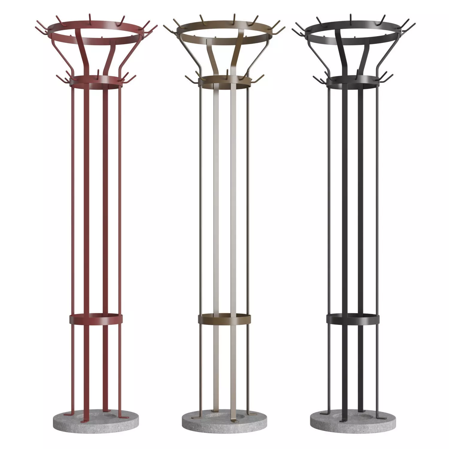 Marcel Coat Stand Floor Standing 3D model_0