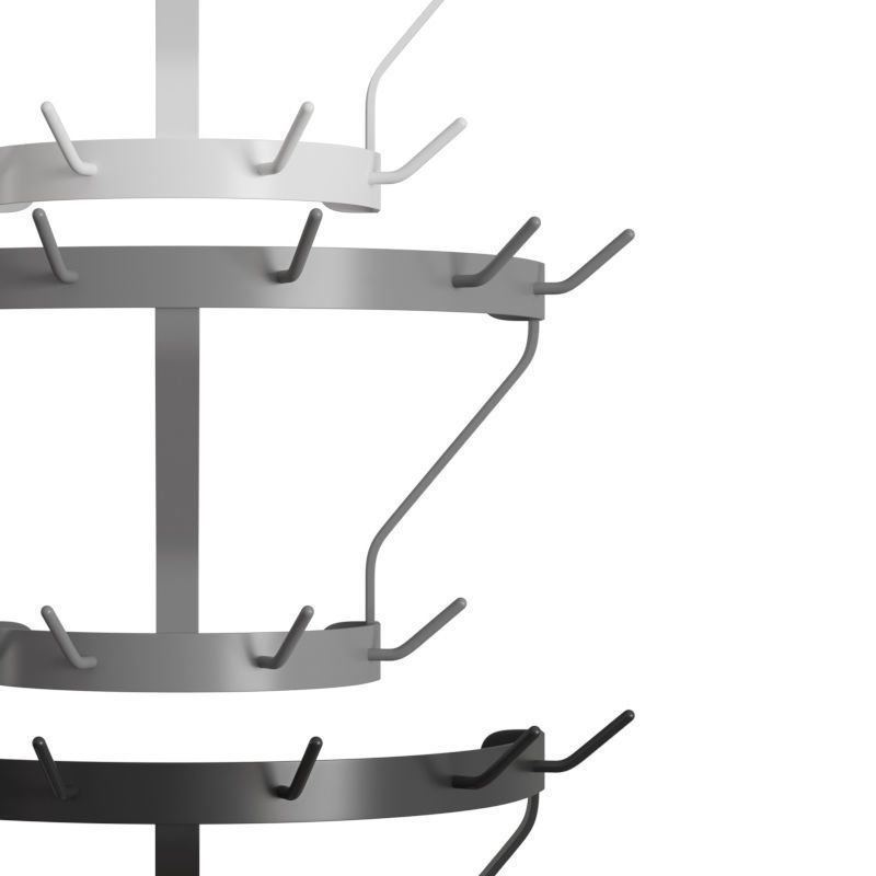 Marcel Coat Rack Wall Mounted 3D model_2