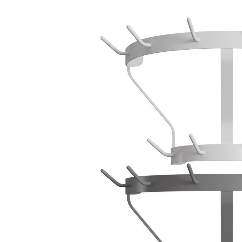 Marcel Coat Rack Wall Mounted 3D model_1