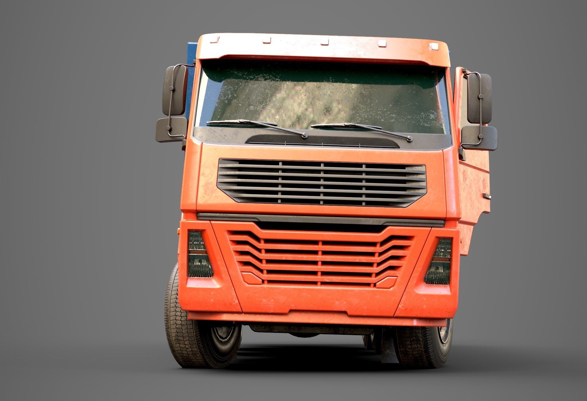 Industrial Dump Truck Pack for Unity Low-poly 3D model_7