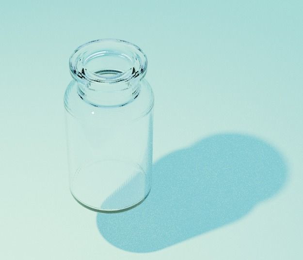 Glass Vial 3D print model_1