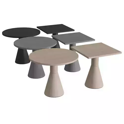 Draft Dining Table 3D model