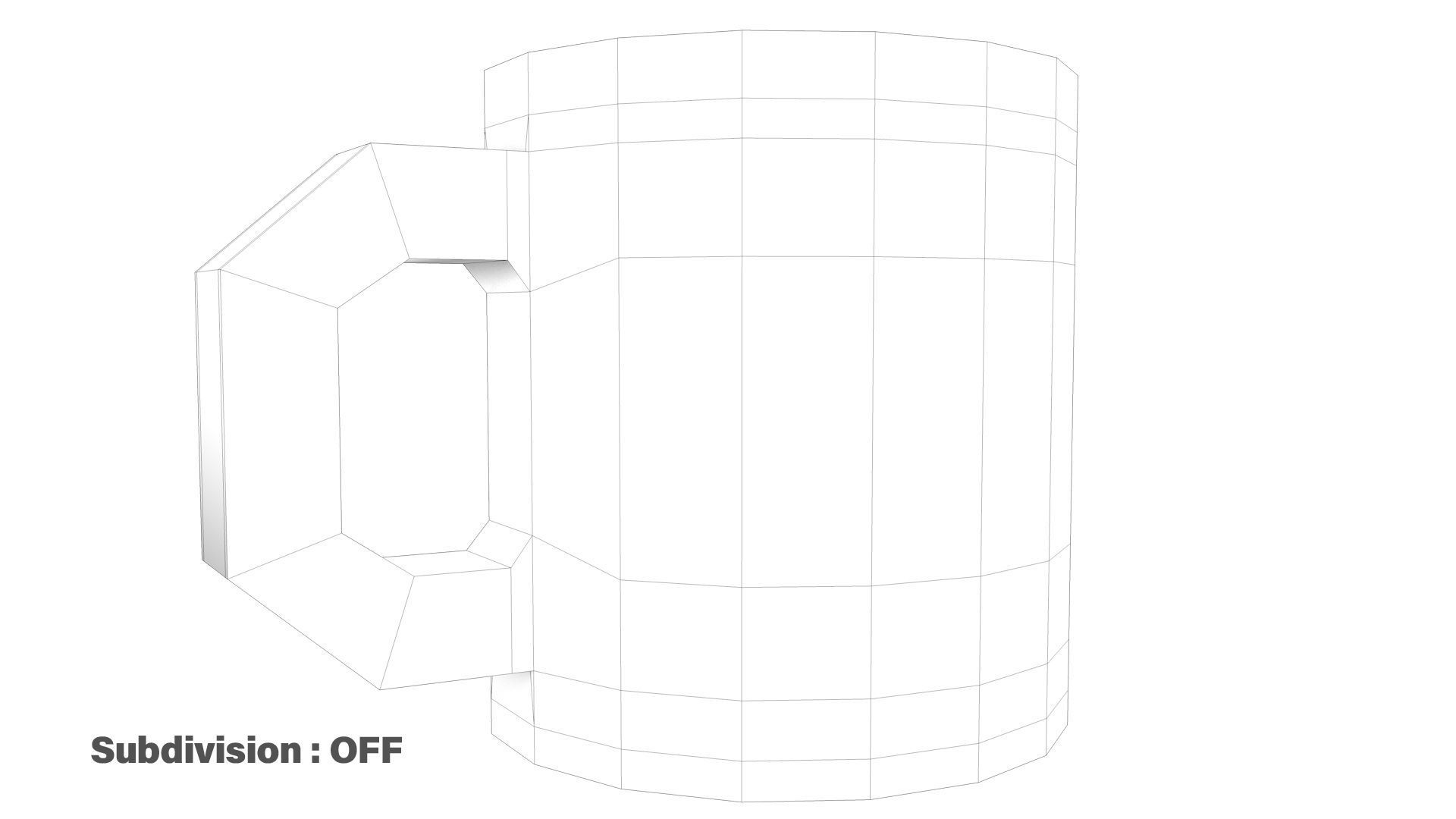 Sparkling Coffee Mug Low-poly 3D model_14
