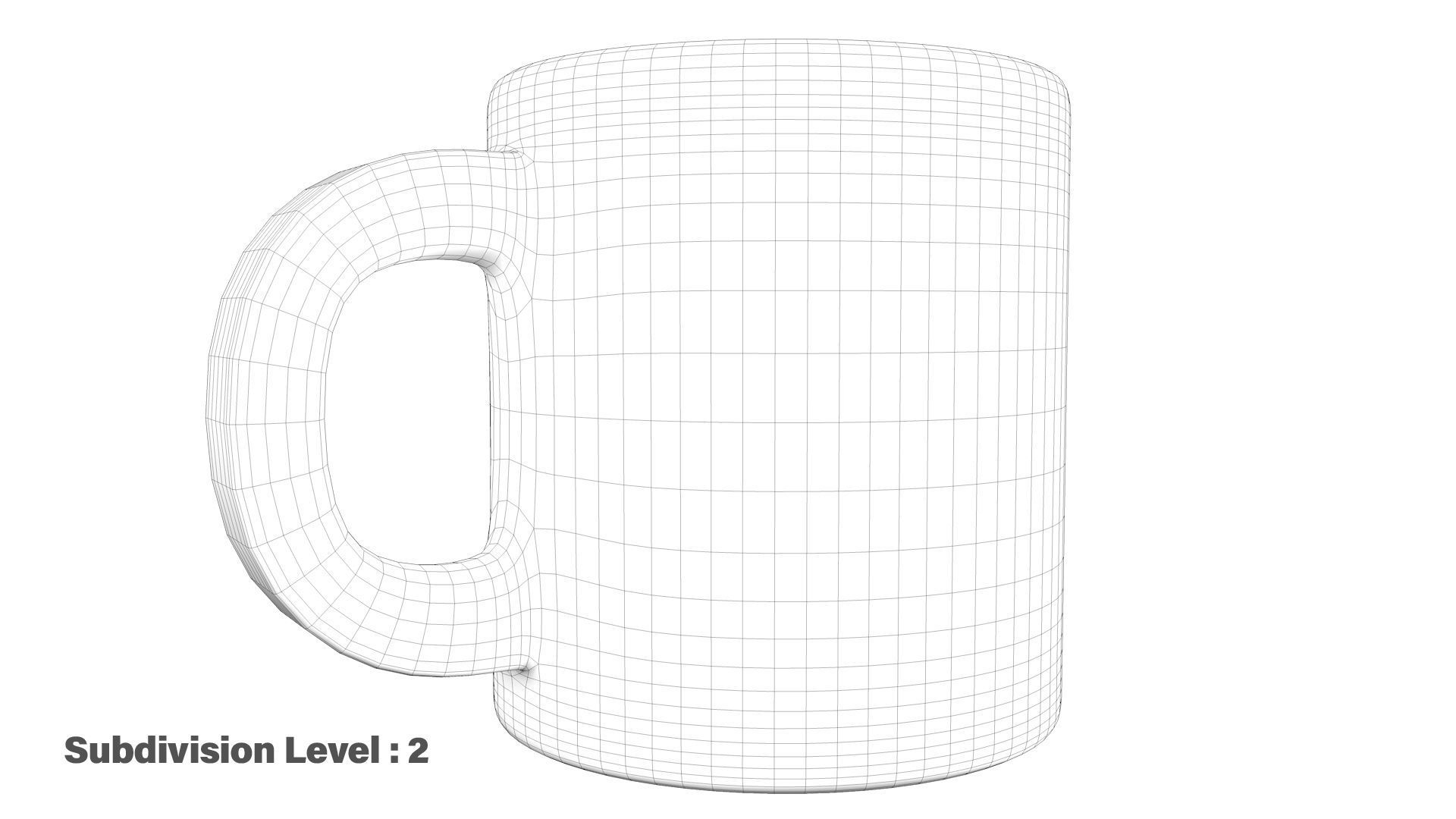Sparkling Coffee Mug Low-poly 3D model_15