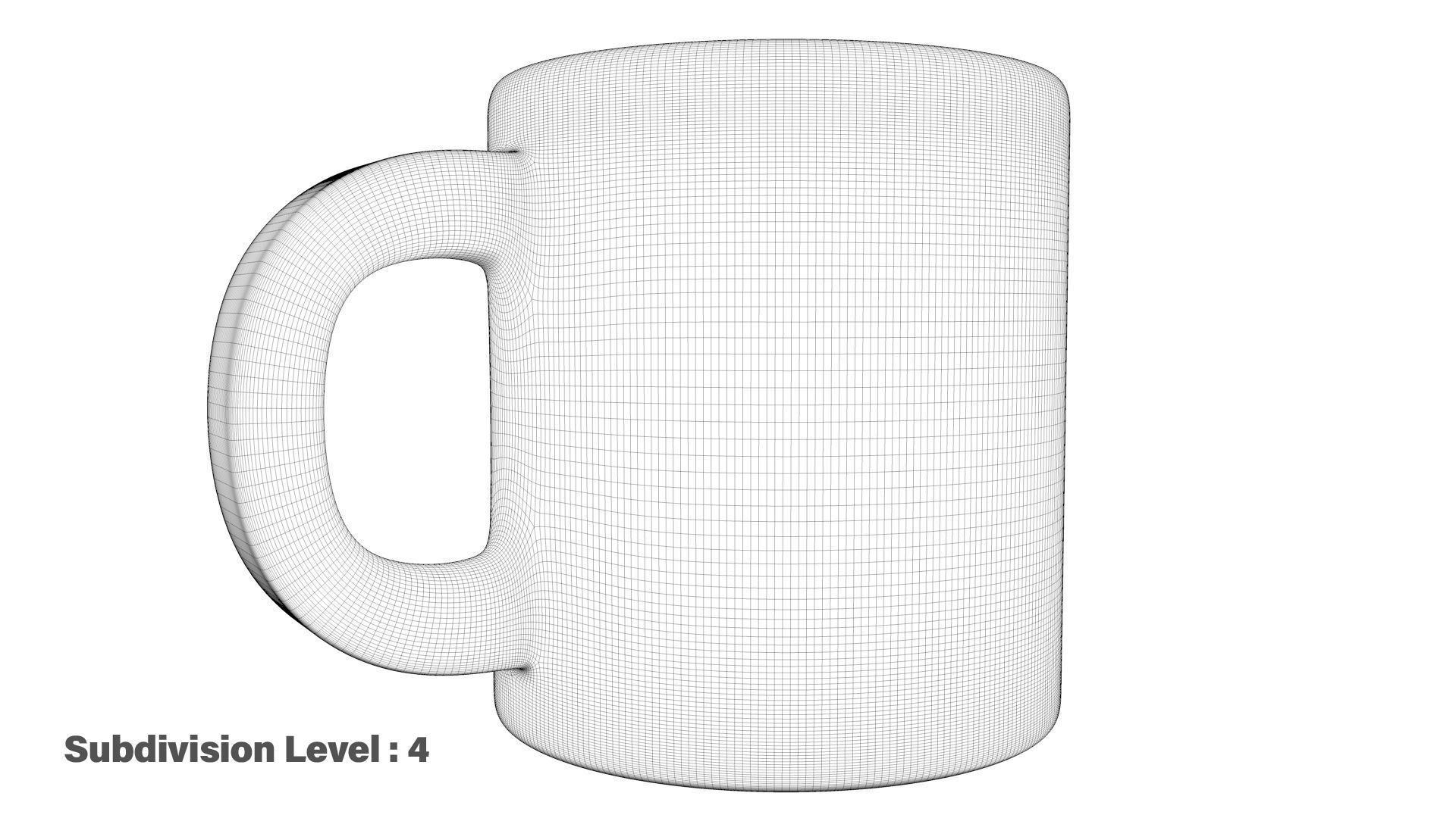Sparkling Coffee Mug Low-poly 3D model_16