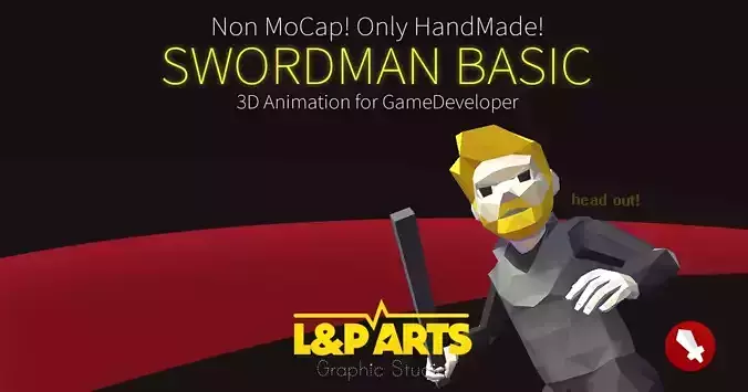 TempMan  Motions -  Low-poly 3D model