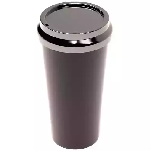 Paper Coffee Cup Low-poly 3D model