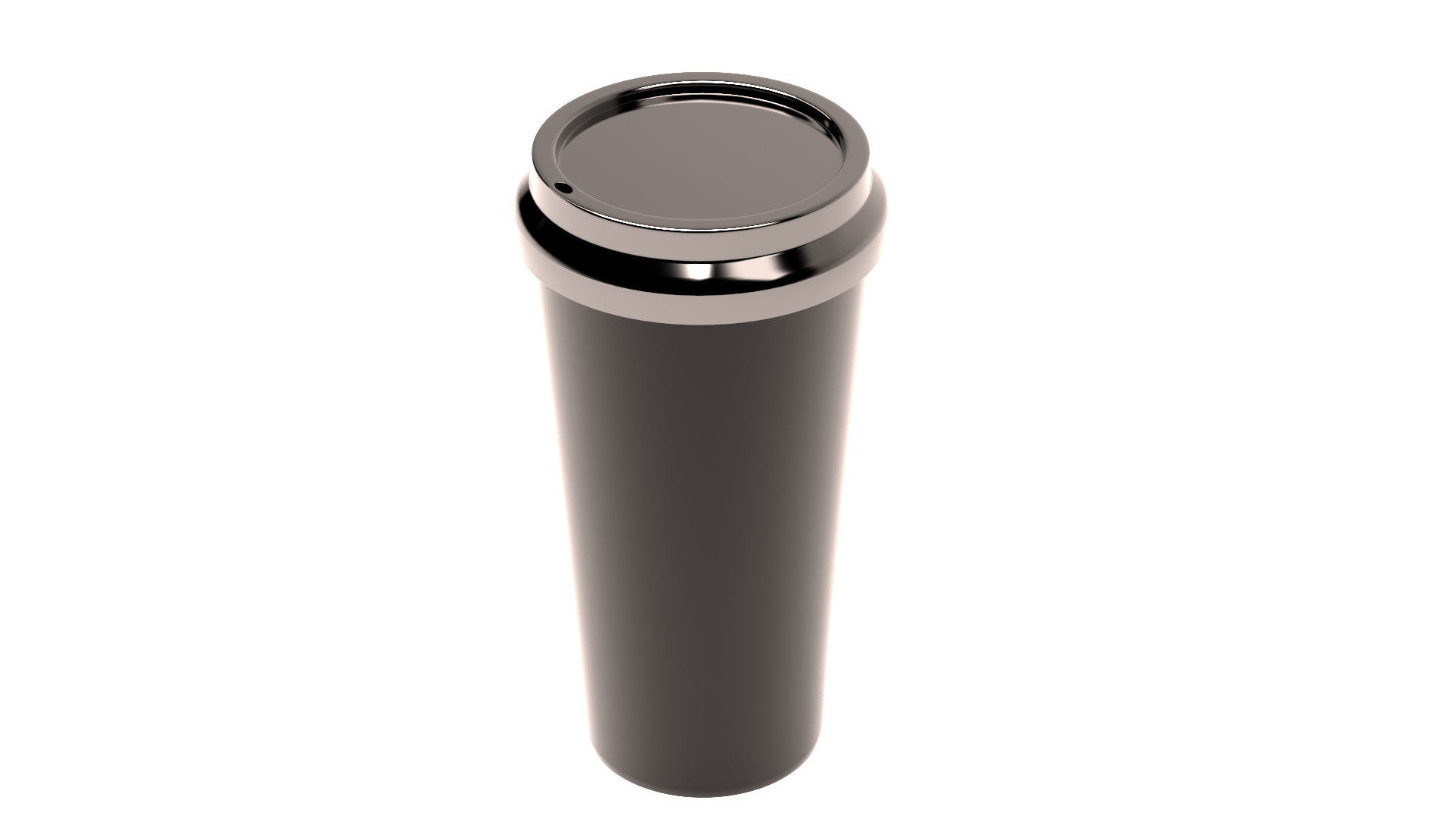 Paper Coffee Cup Low-poly 3D model_1