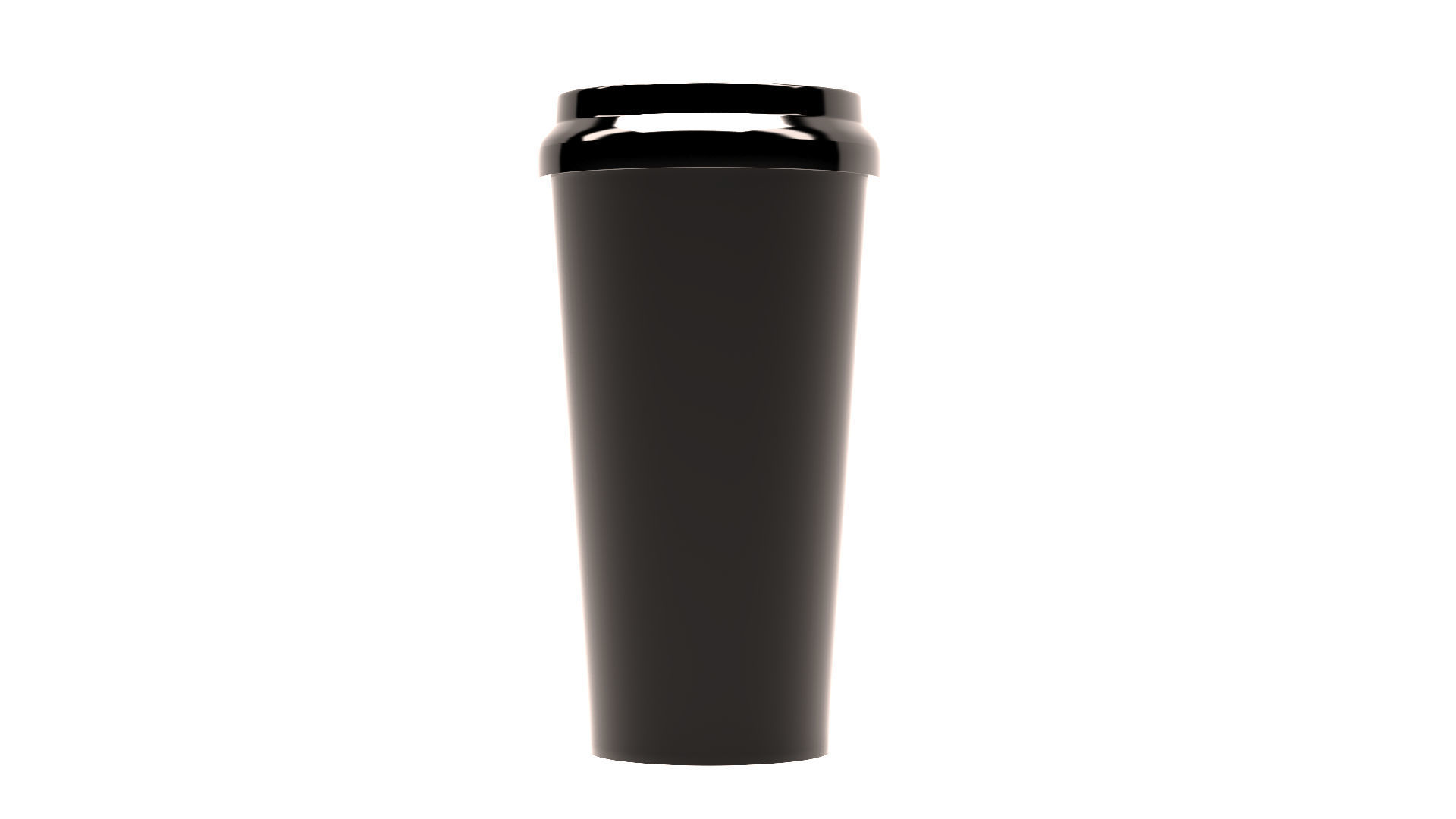 Paper Coffee Cup Low-poly 3D model_4