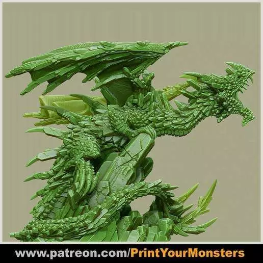 DRAGON-HEAD-FULL ON MY PATREON 3D print model